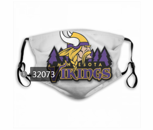 NFL 2020 Minnesota Vikings #97 Dust mask with filter->nfl dust mask->Sports Accessory